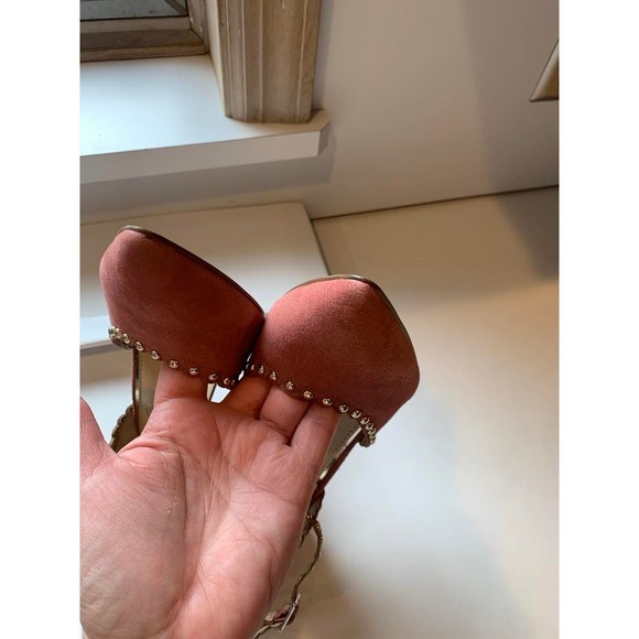 Jessica Simpson Mauve Beaded Heels - Picture 4 of 6